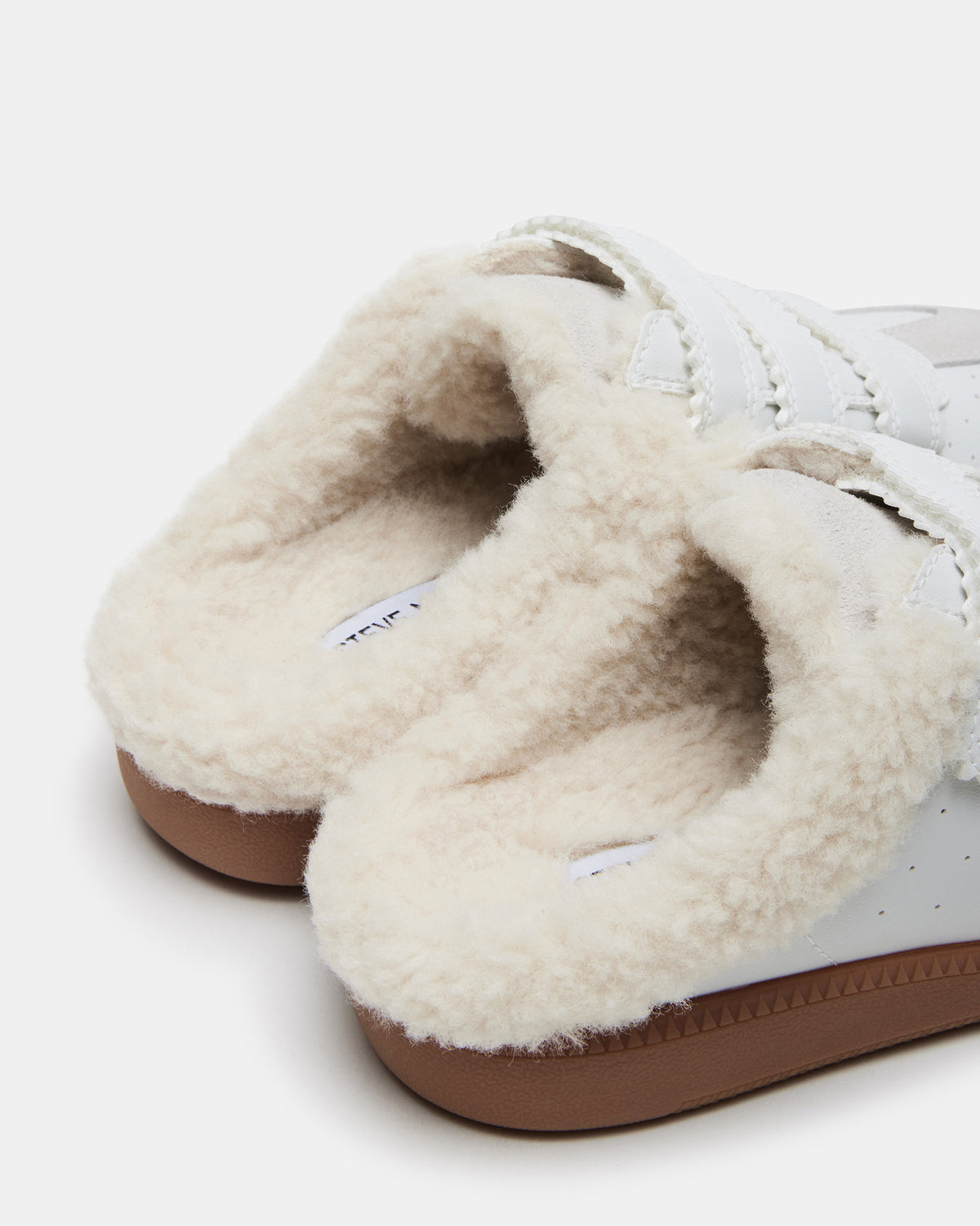 MEMENTO Faux Fur White Multi Slip-On Women's Sneaker - Steve Madden