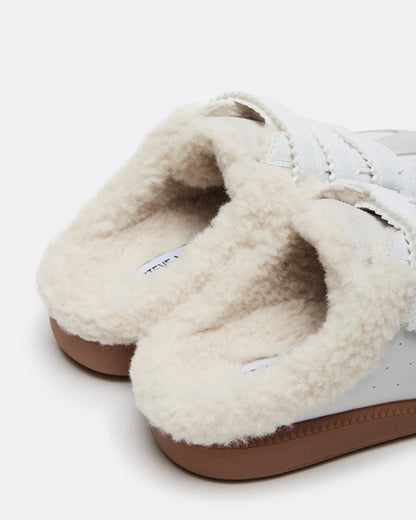 MEMENTO Faux Fur White Multi Slip-On Women's Sneaker - Steve Madden