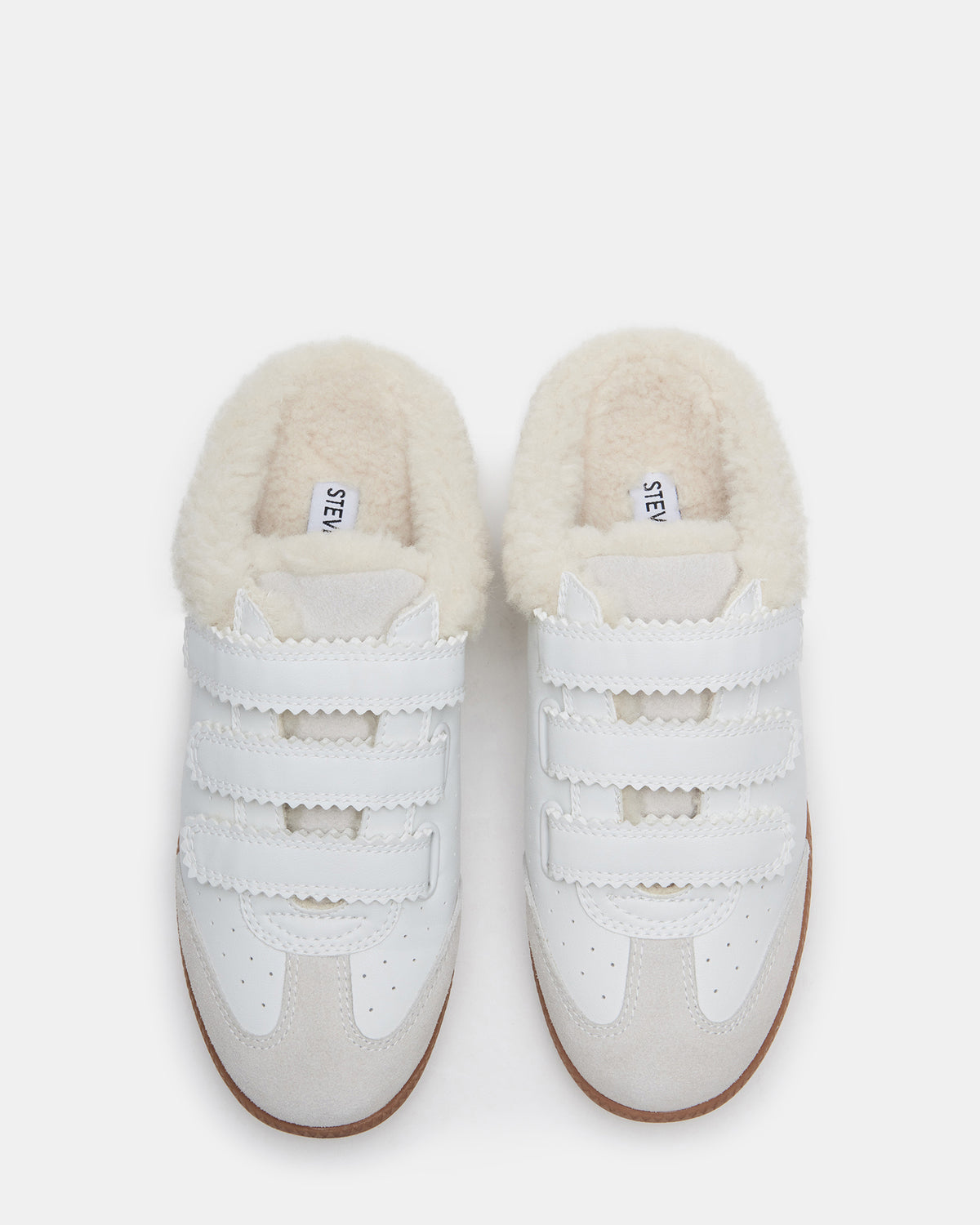 MEMENTO Faux Fur White Multi Slip-On Women's Sneaker - Steve Madden