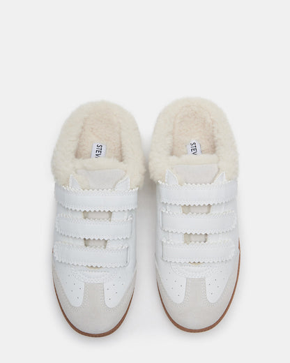 MEMENTO Faux Fur White Multi Slip-On Women's Sneaker - Steve Madden