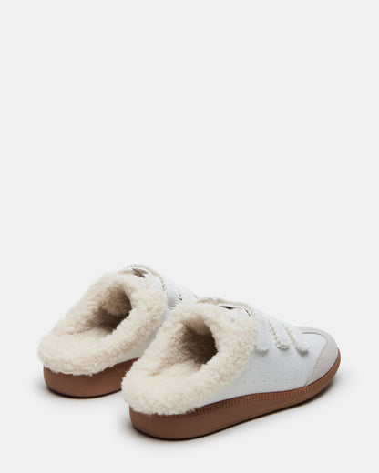MEMENTO Faux Fur White Multi Slip-On Women's Sneaker - Steve Madden