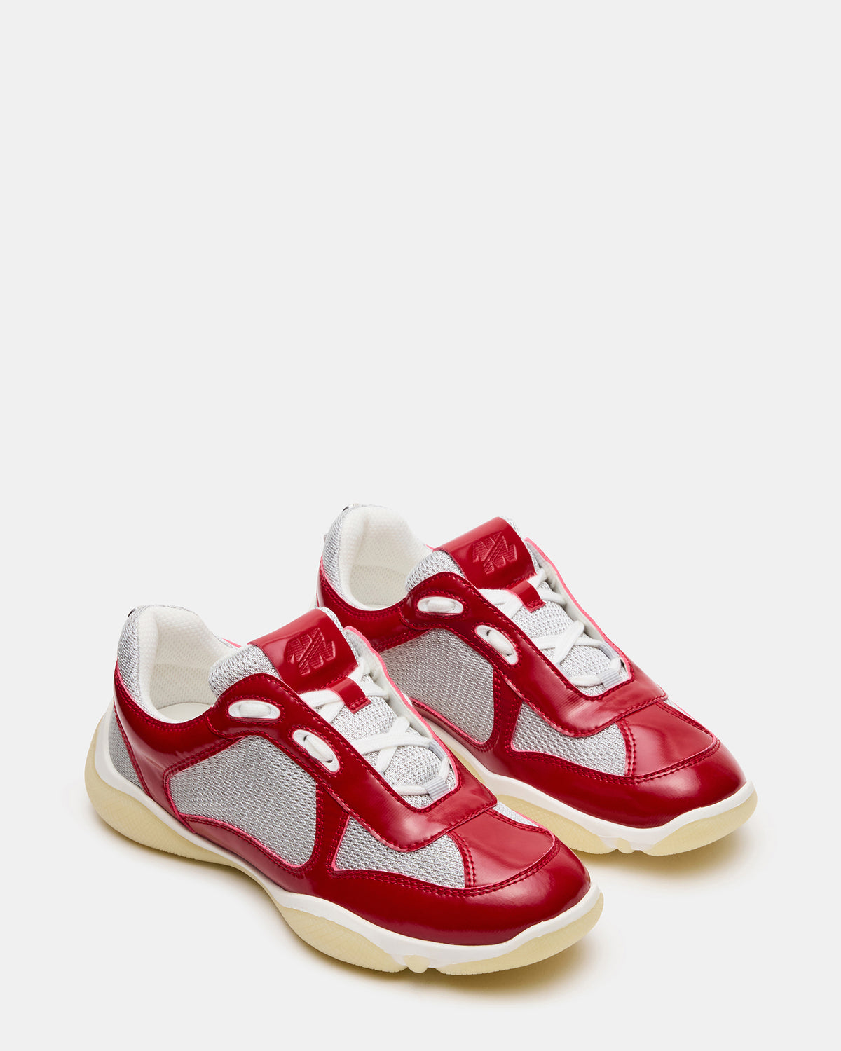 DUSTIN Red Mesh Lace-Up Low-Top Women's Sneaker - Steve Madden
