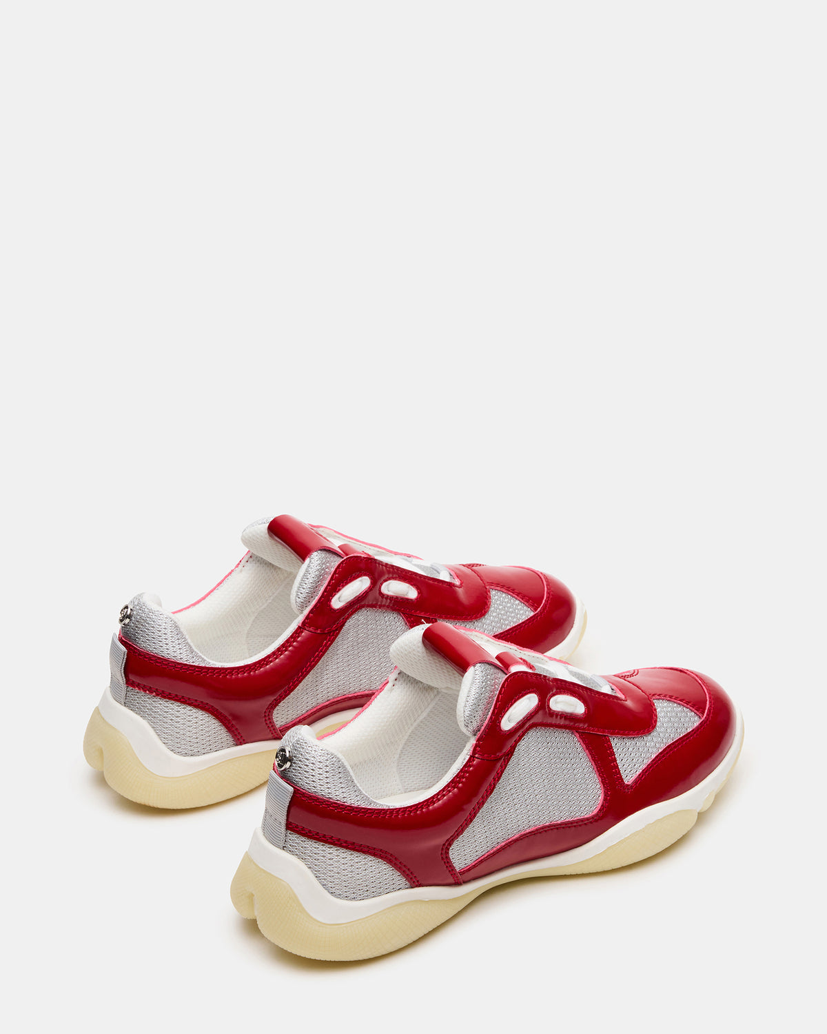 DUSTIN Red Mesh Lace-Up Low-Top Women's Sneaker - Steve Madden