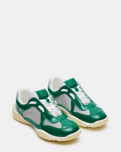 DUSTIN Green Mesh Lace-Up Low-Top Women's Sneaker - Steve Madden