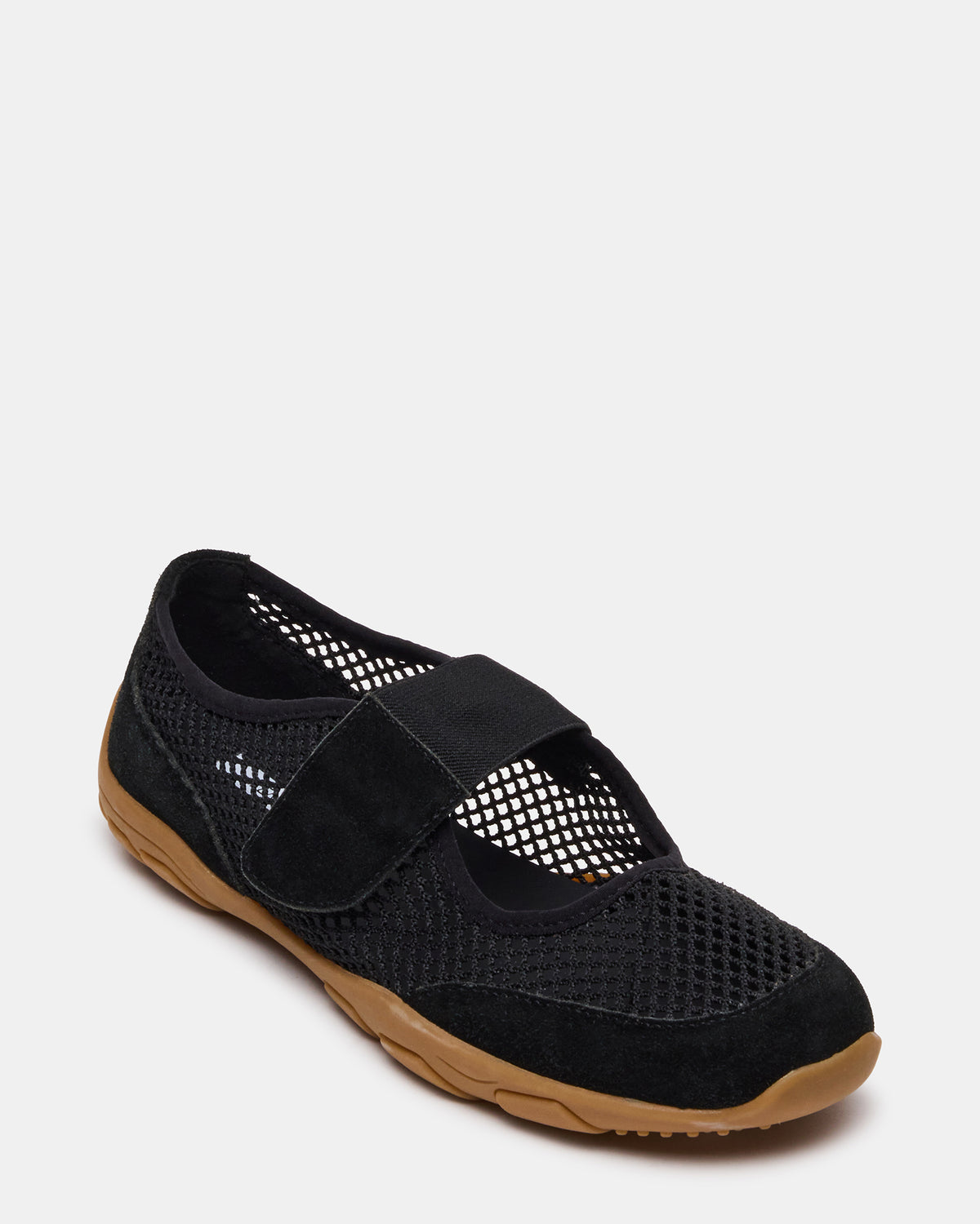 BANKS Black Mesh Velcro Mary Jane Women's Sneaker - Steve Madden
