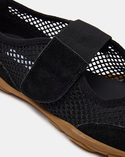 BANKS Black Mesh Velcro Mary Jane Women's Sneaker - Steve Madden