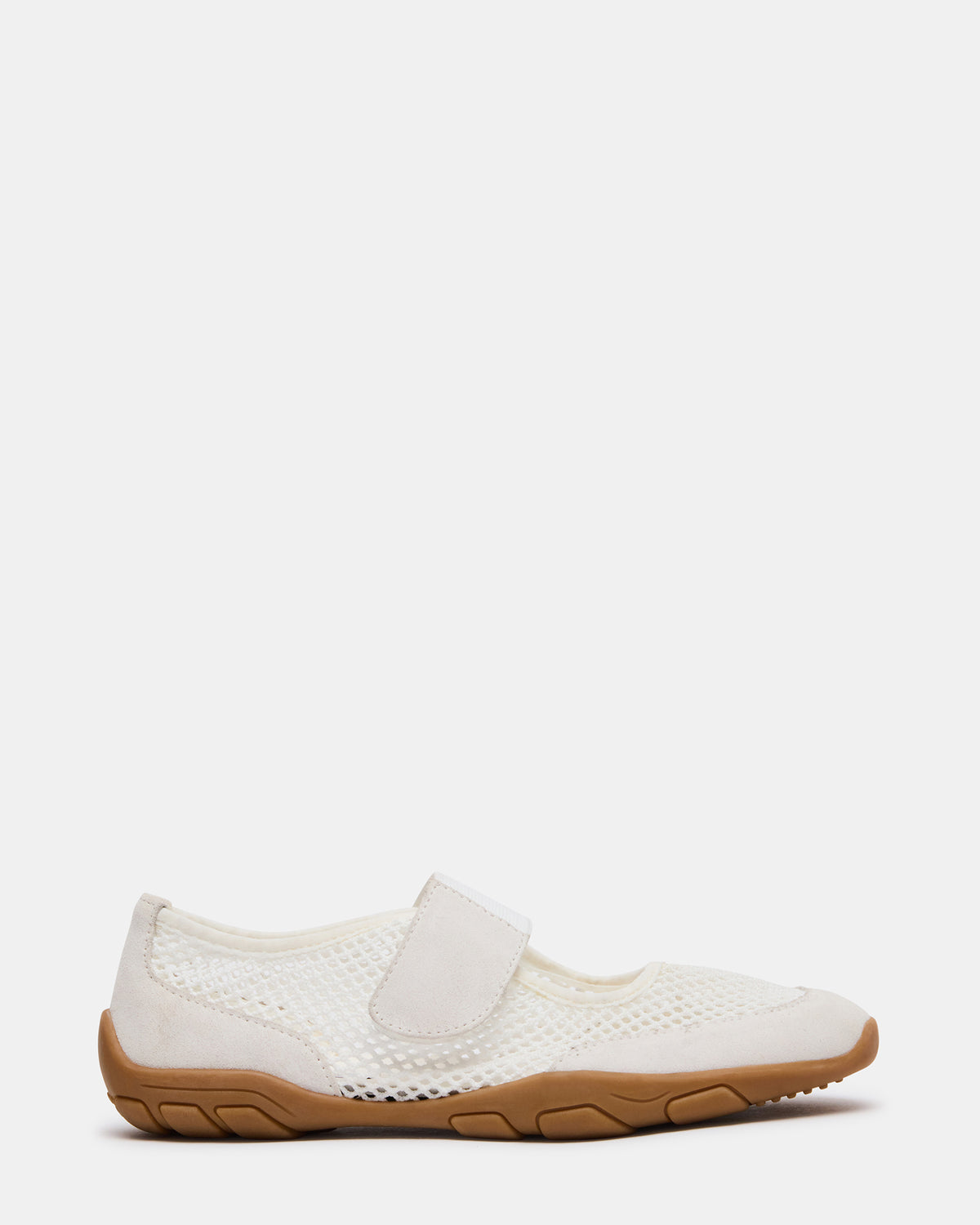 BANKS White Mesh Velcro Mary Jane Women's Sneaker - Steve Madden