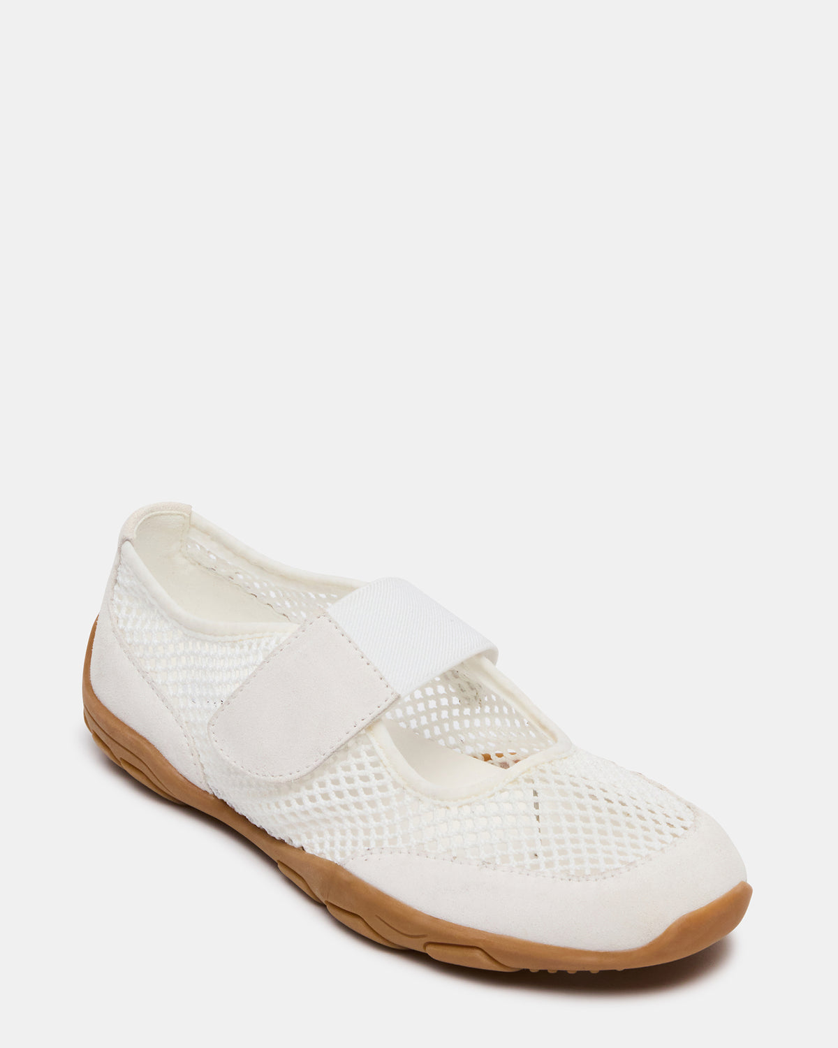 BANKS White Mesh Velcro Mary Jane Women's Sneaker - Steve Madden