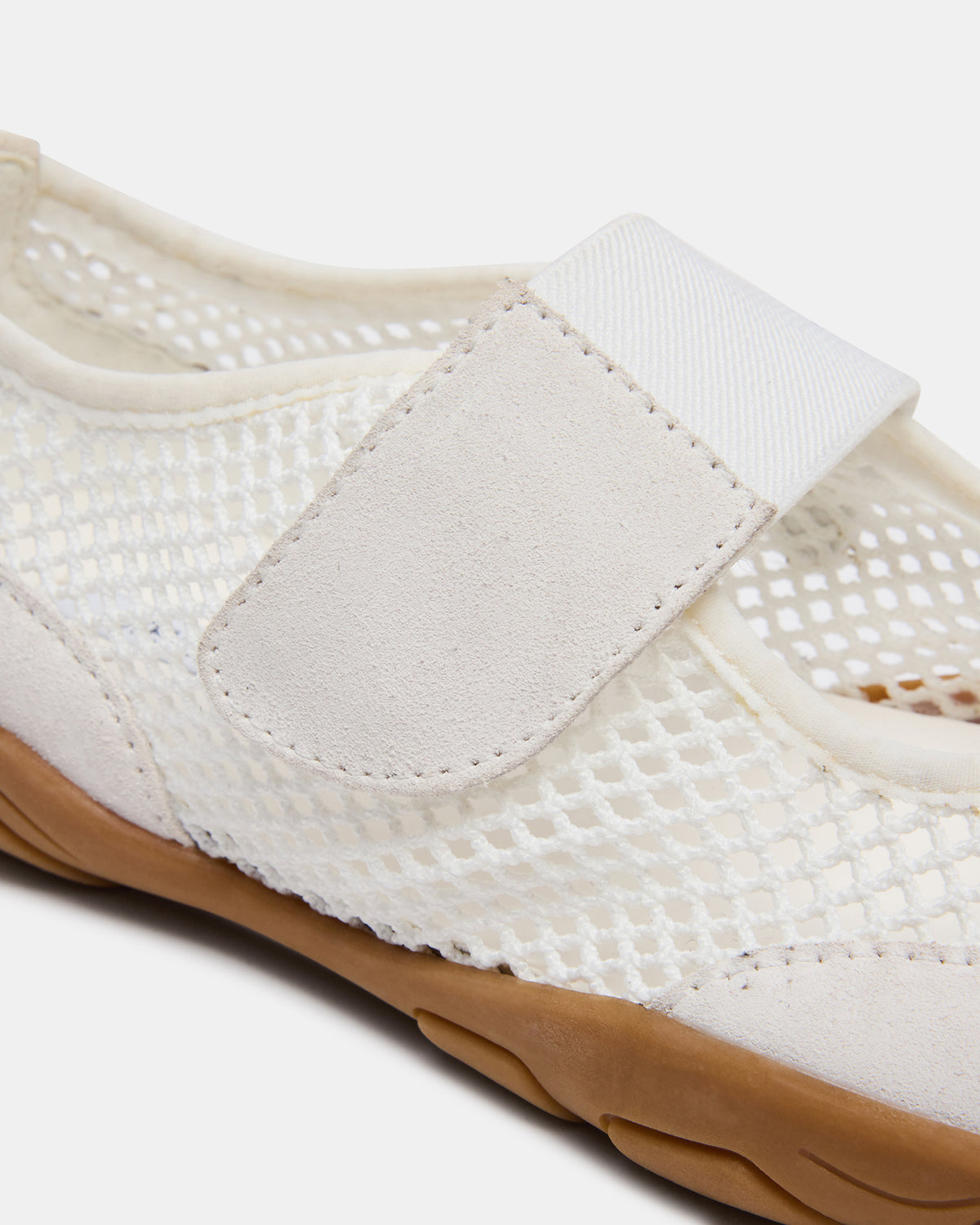 BANKS White Mesh Velcro Mary Jane Women's Sneaker - Steve Madden