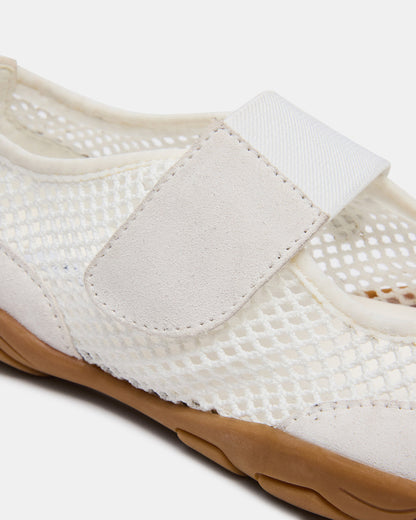 BANKS White Mesh Velcro Mary Jane Women's Sneaker - Steve Madden
