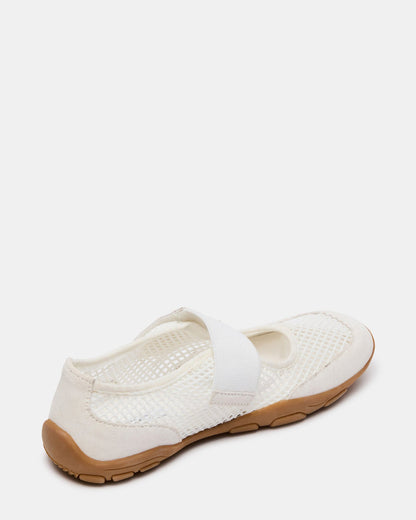 BANKS White Mesh Velcro Mary Jane Women's Sneaker - Steve Madden