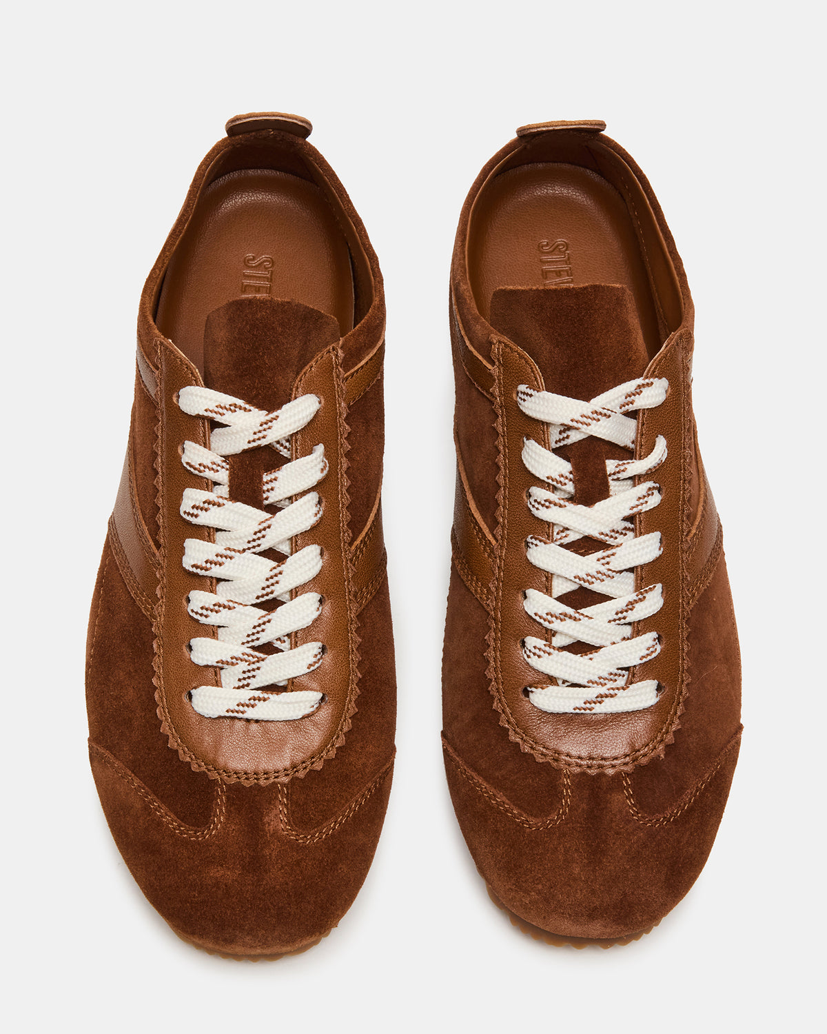 JAYE Chestnut Suede Low-Top Lace-Up Women's Sneaker - Steve Madden
