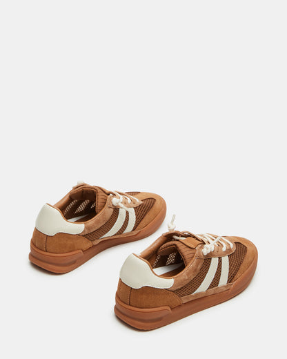 VERDICT Tan Multi Women's Lace-Up Sneaker - Steve Madden
