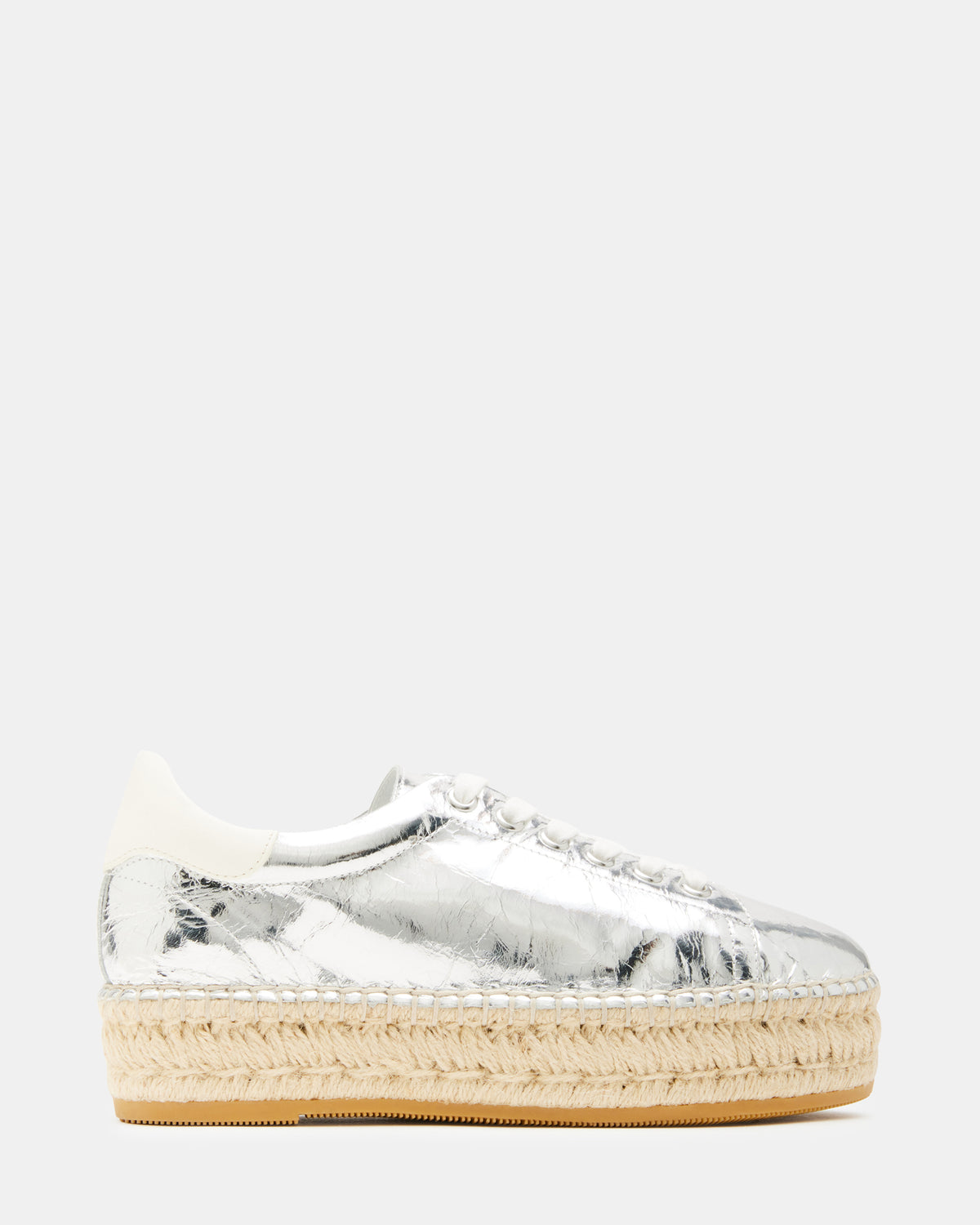 BECKY Silver Multi Women's Espadrille Platform Casual Sneakers - Steve Madden