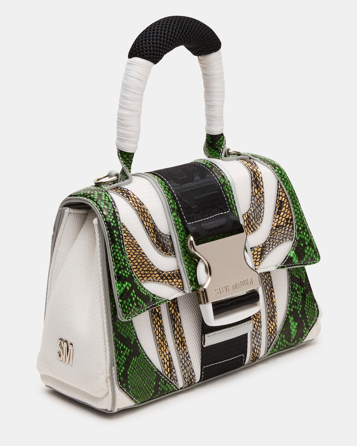 VIPER SNEAKER & DIEGO BAG GREEN METALLIC BUNDLE - Steve Madden