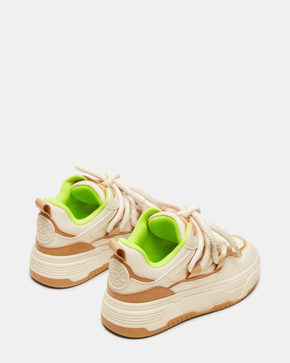 BOOMER Tan Multi Platform Chunky Sneaker | Women's Sneakers - Steve Madden