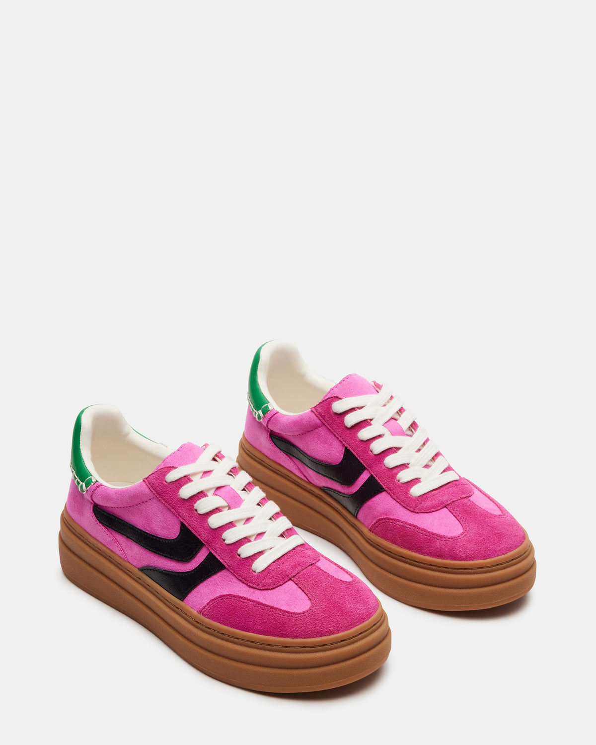 DODGE Pink Multi Low-Top Platform Women's Sneaker - Steve Madden