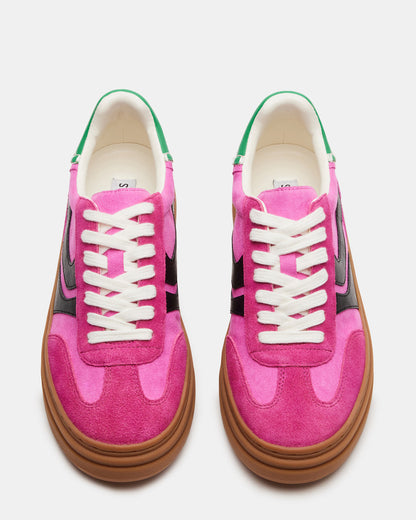 DODGE Pink Multi Low-Top Platform Women's Sneaker - Steve Madden