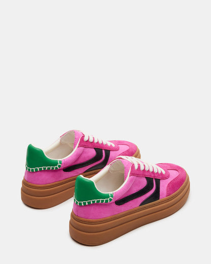 DODGE Pink Multi Low-Top Platform Women's Sneaker - Steve Madden