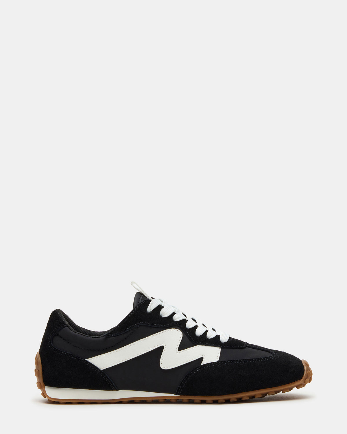 CASPER Black/White Low-Top Lace-Up Women's Sneaker - Steve Madden