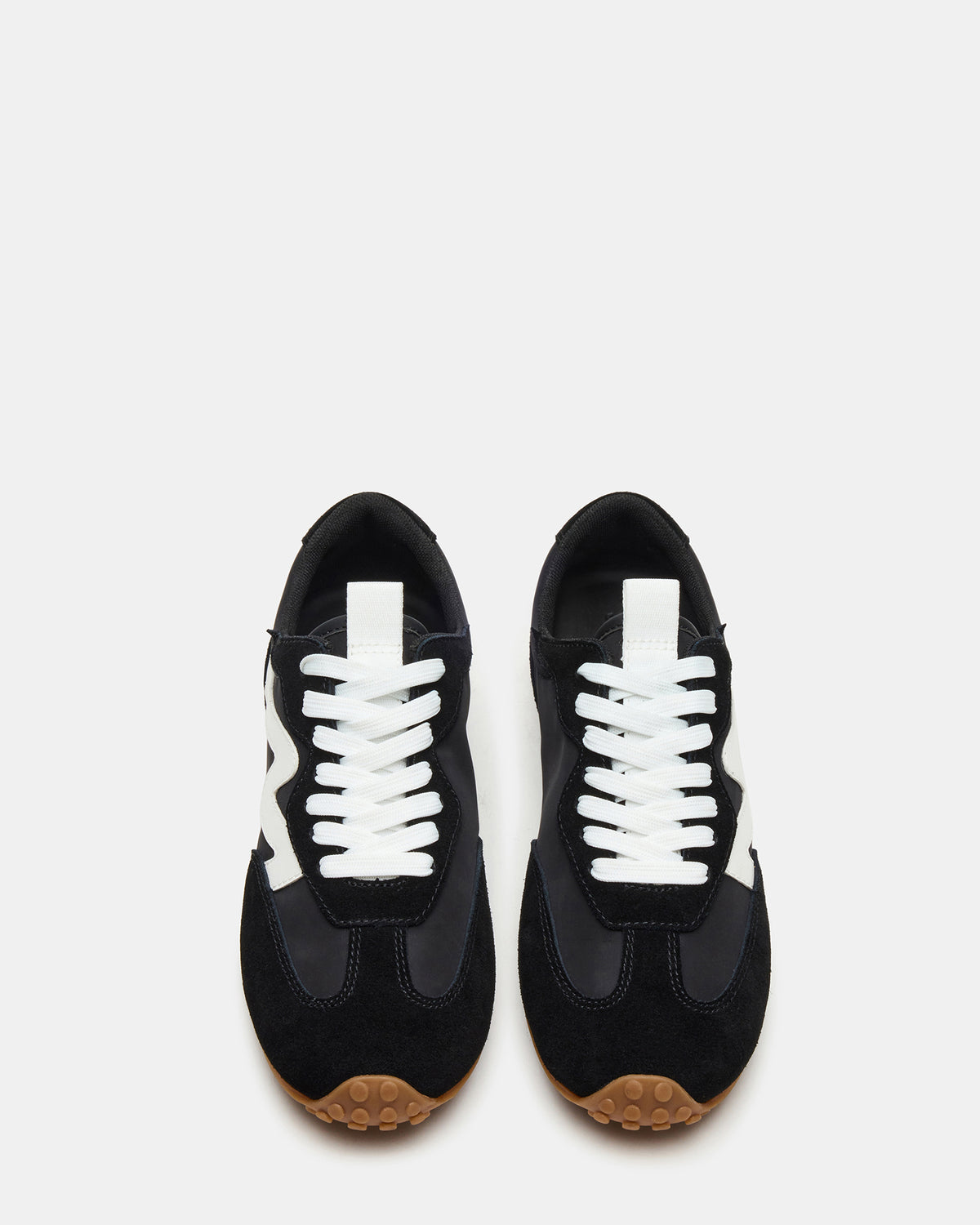 CASPER Black/White Low-Top Lace-Up Women's Sneaker - Steve Madden