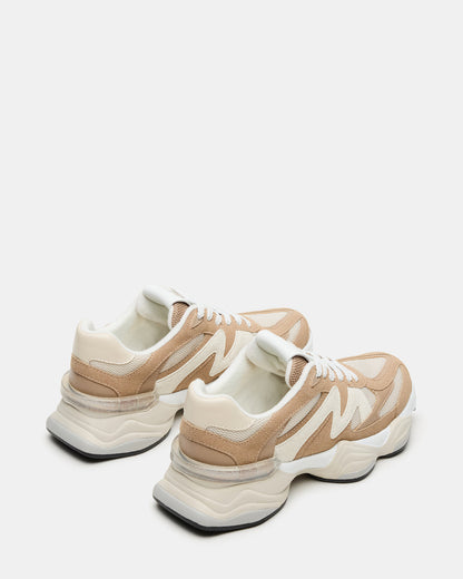 SEBI Taupe Multi Low-Top Lace-Up Women's Sneaker - Steve Madden
