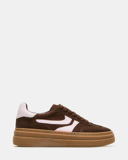 DODGE Brown Multi Low-Top Platform Women's Sneaker - Steve Madden