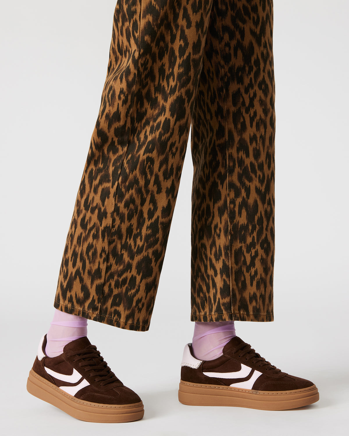 DODGE Brown Multi Low-Top Platform Women's Sneaker - Steve Madden