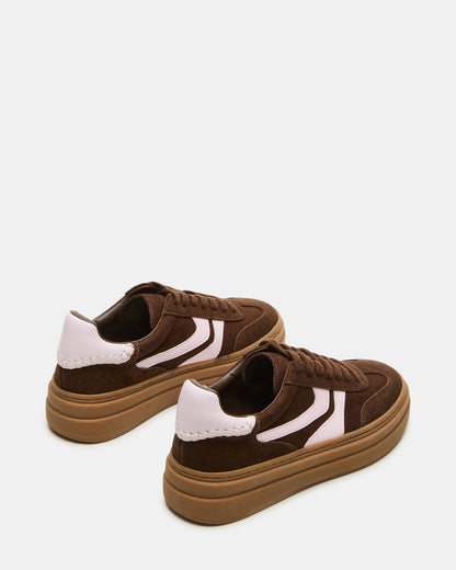 DODGE Brown Multi Low-Top Platform Women's Sneaker - Steve Madden