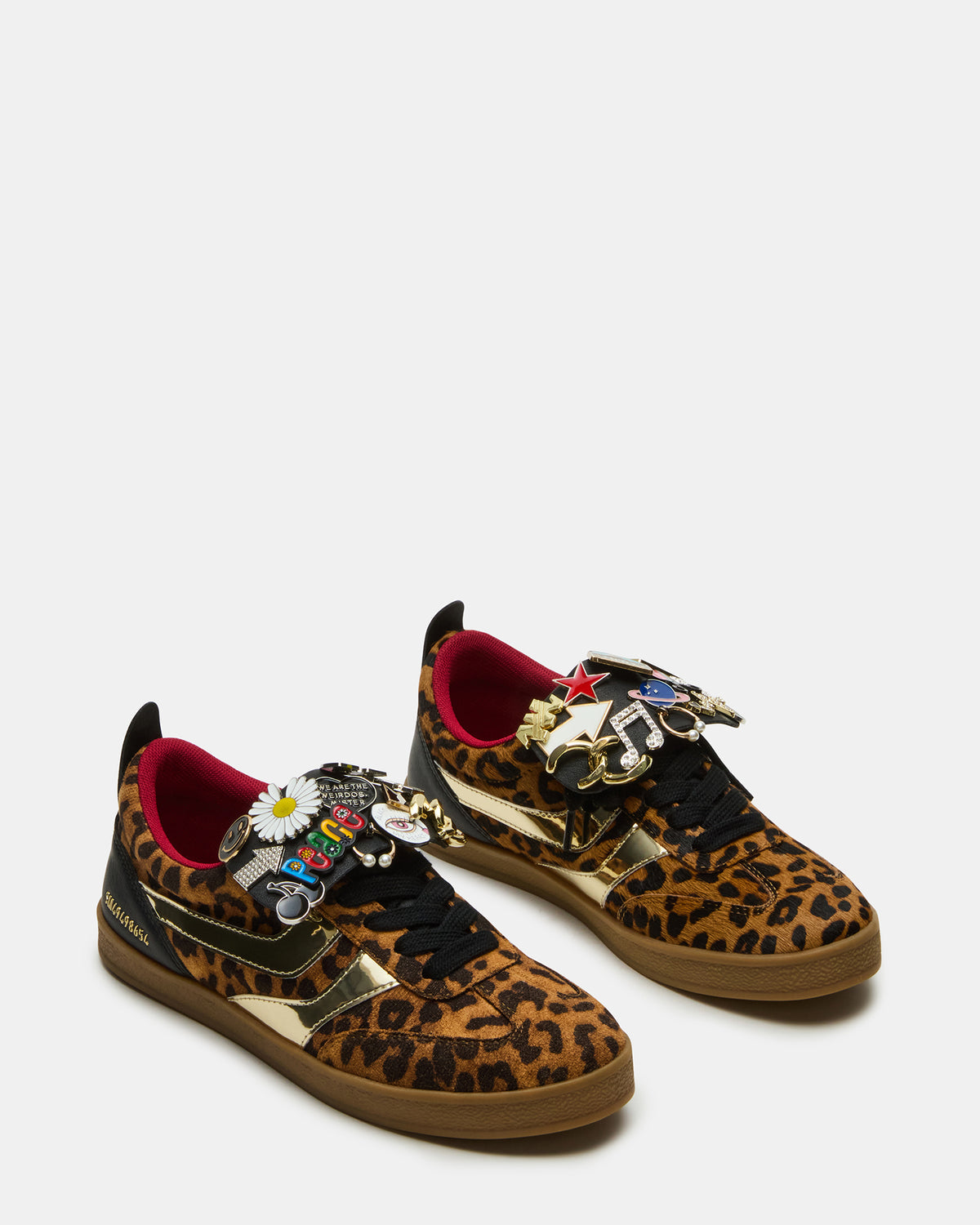 WYATT Leopard Lace-Up Low-Top Pin Women's Sneaker - Steve Madden