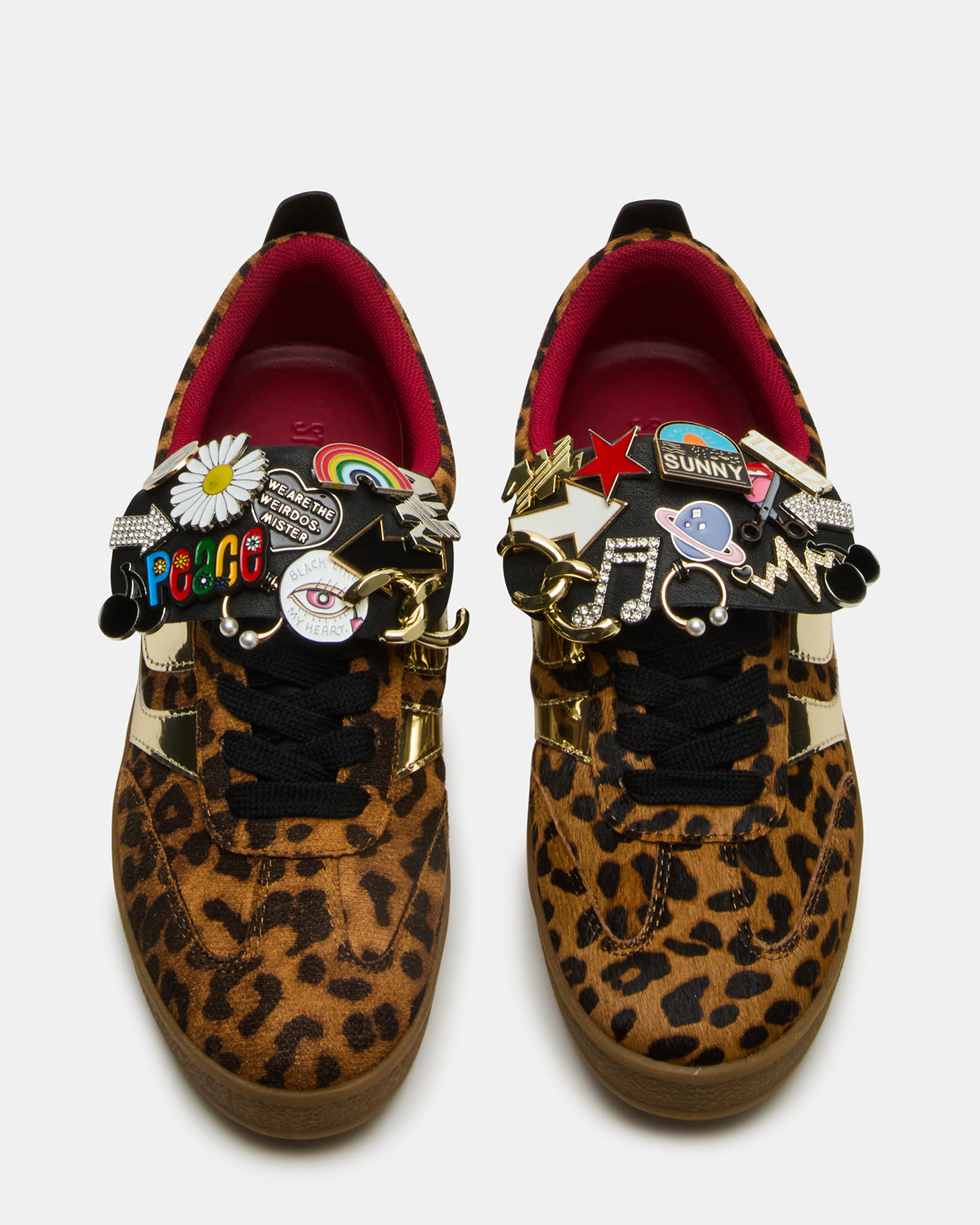 WYATT Leopard Lace-Up Low-Top Pin Women's Sneaker - Steve Madden