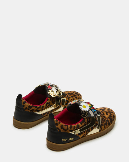 WYATT Leopard Lace-Up Low-Top Pin Women's Sneaker - Steve Madden