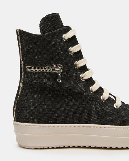 DEVON Black/White High-Top Lace-Up Women's Sneaker - Steve Madden