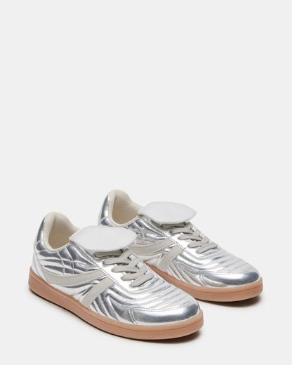 MADRID Silver Women's Low-Top Sneakers - Steve Madden