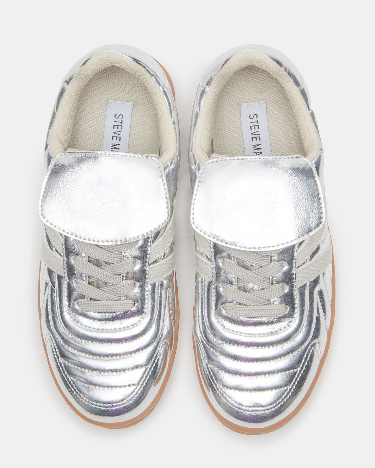 MADRID Silver Women's Low-Top Sneakers - Steve Madden