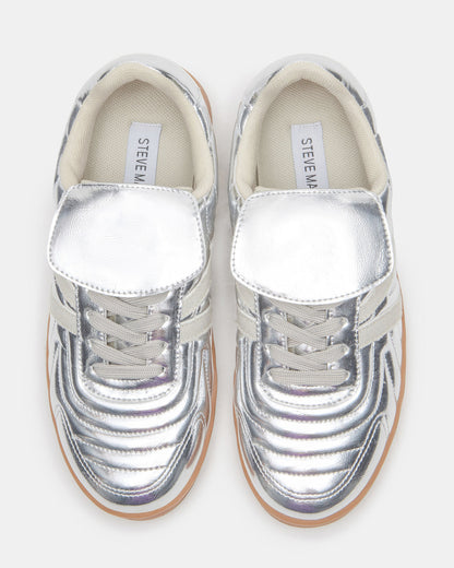 MADRID Silver Women's Low-Top Sneakers - Steve Madden