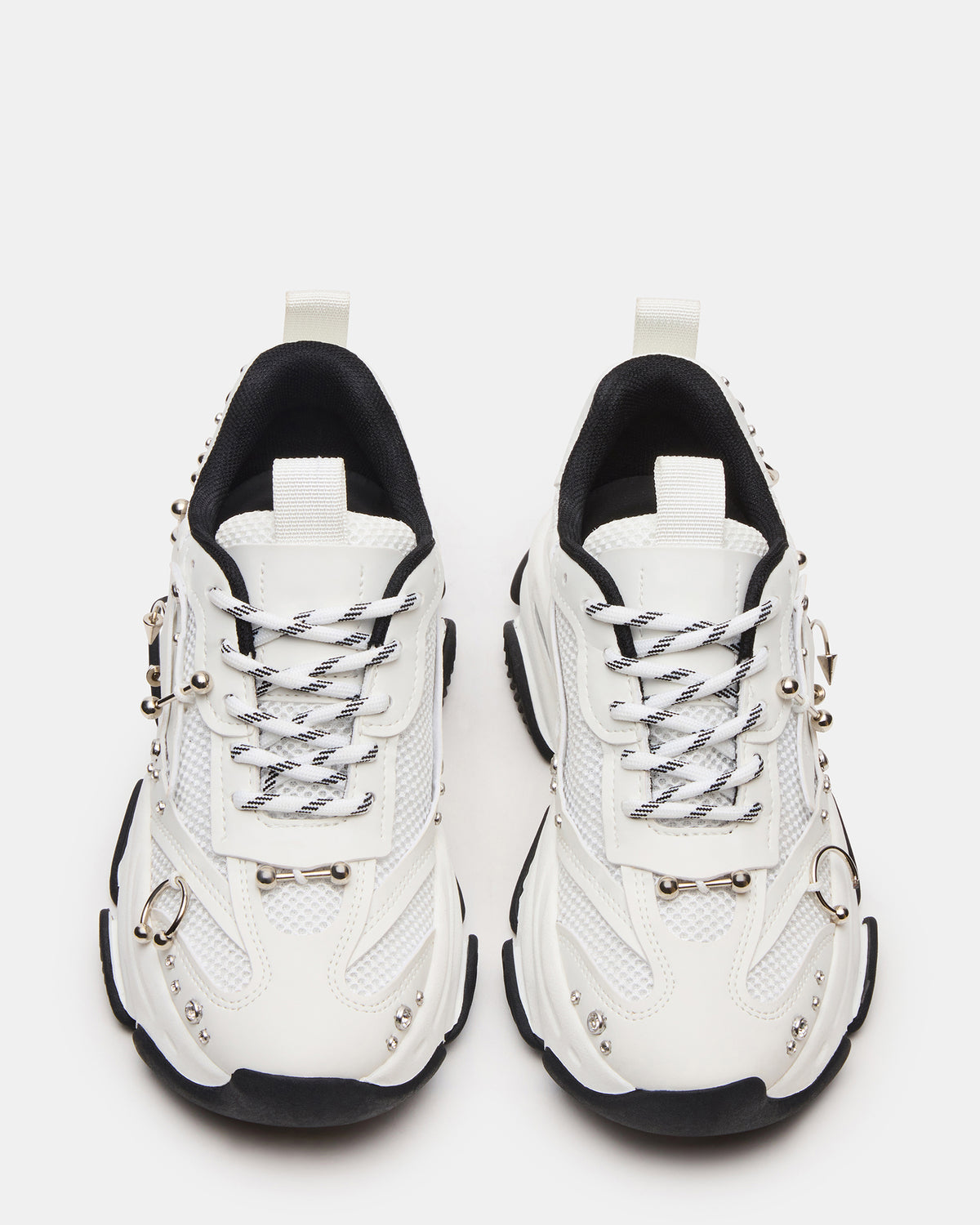 POSSESSION Piercing White Platform Lace-Up Women's Sneaker - Steve Madden
