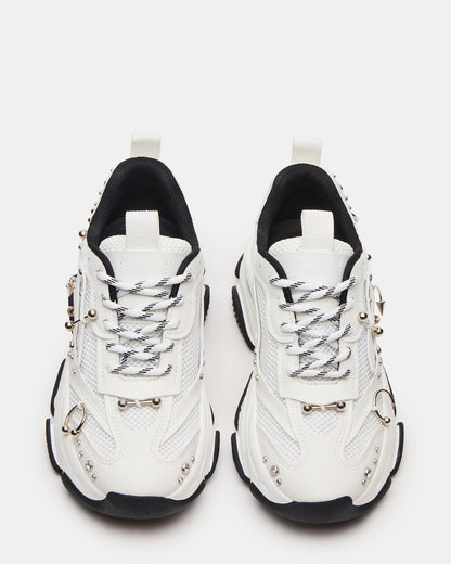 POSSESSION Piercing White Platform Lace-Up Women's Sneaker - Steve Madden