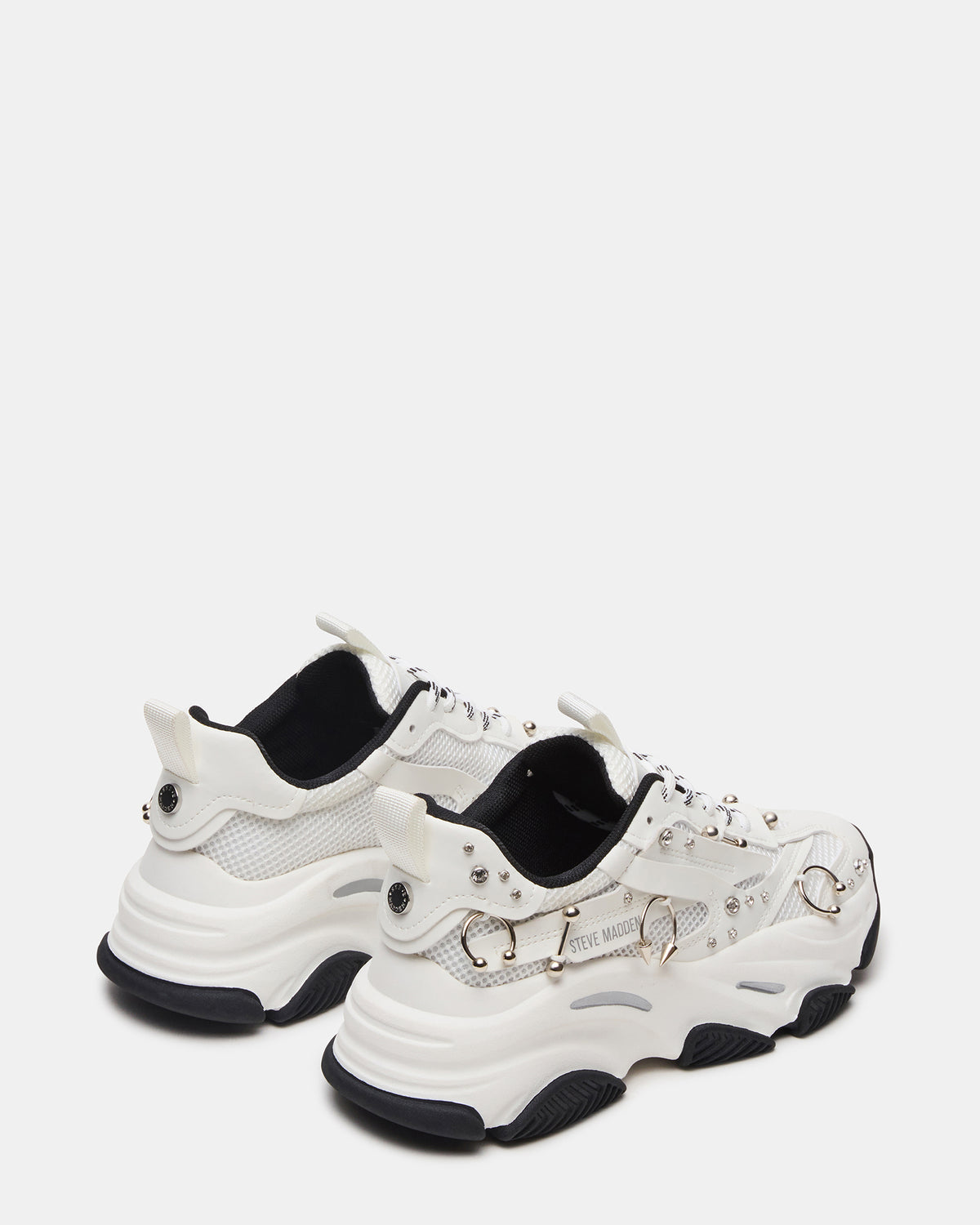 POSSESSION Piercing White Platform Lace-Up Women's Sneaker - Steve Madden