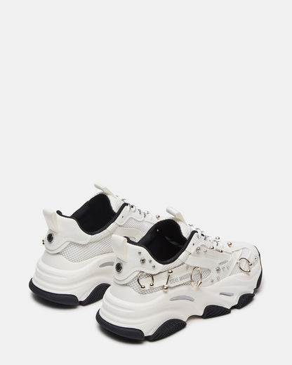 POSSESSION Piercing White Platform Lace-Up Women's Sneaker - Steve Madden