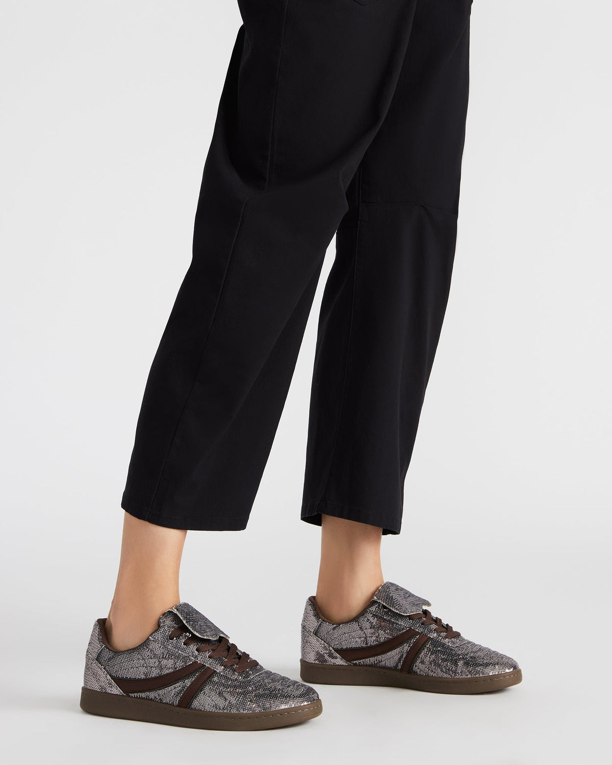 MADRID Sequin Pewter Low-Top Sneaker | Women's Sneakers - Steve Madden