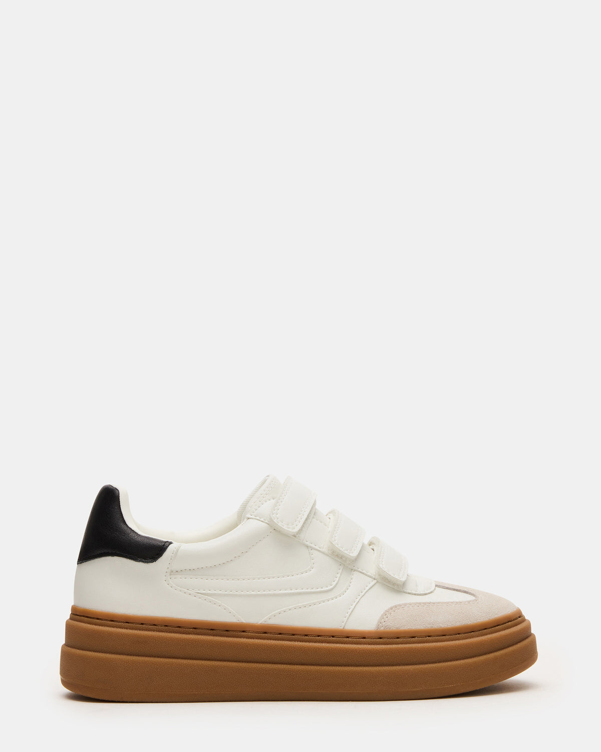 DASH White Multi Women's Low-Top Platform Velcro Sneaker - Steve Madden