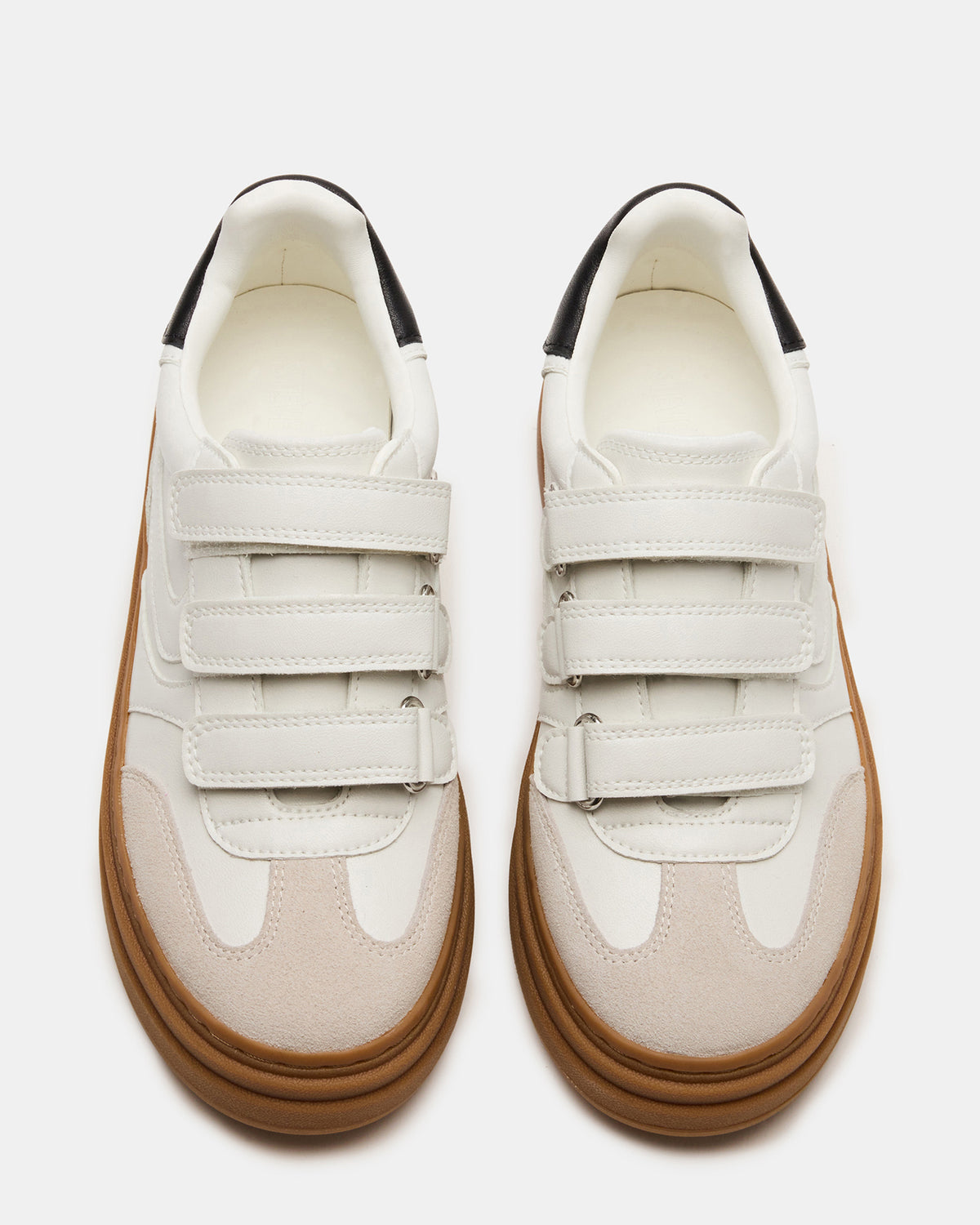 DASH White Multi Women's Low-Top Platform Velcro Sneaker - Steve Madden