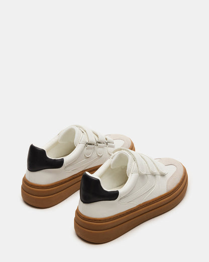 DASH White Multi Women's Low-Top Platform Velcro Sneaker - Steve Madden