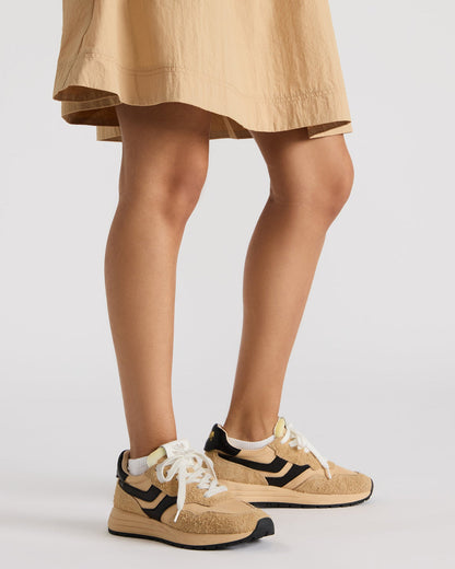 BURST Tan/Multi Women's Low-Top Lace-Up Sneaker - Steve Madden