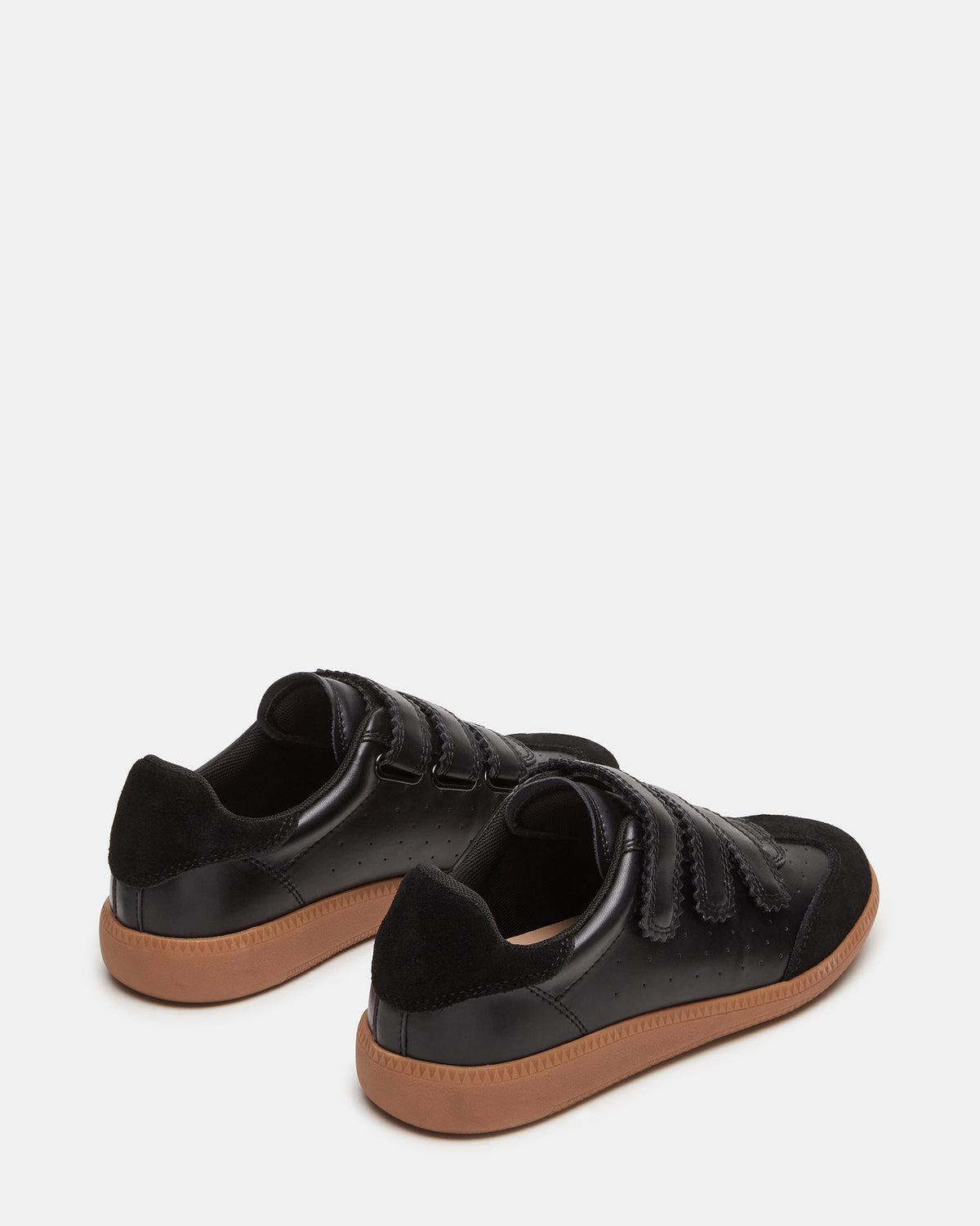 MOMENTUM Black Velcro Low-Top Women's Sneakers - Steve Madden