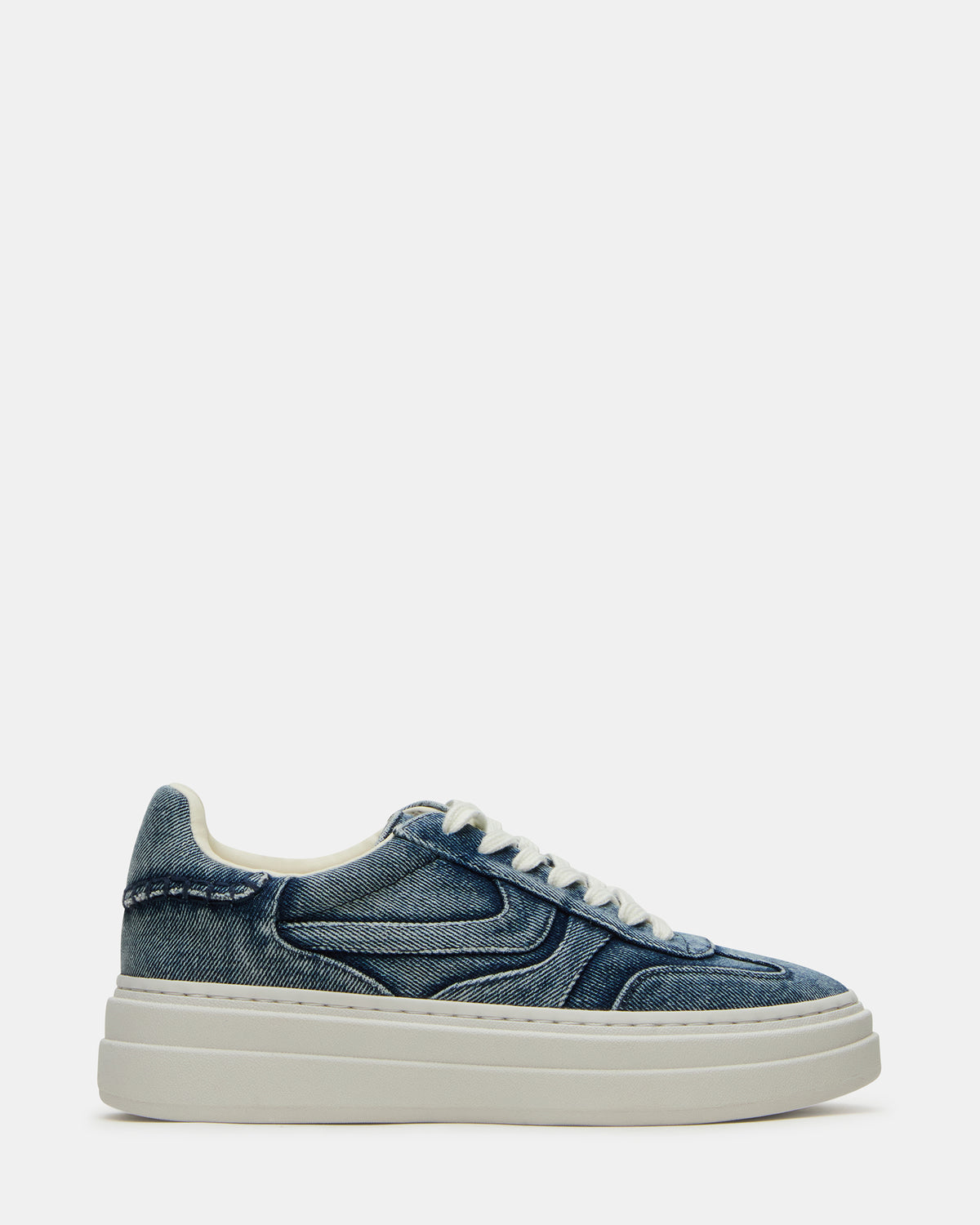 DODGE Denim Fabric Low-Top Platform Women's Sneaker - Steve Madden
