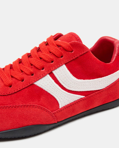 DOBSON Red Women's Low-Top Lace-Up Sneaker - Steve Madden