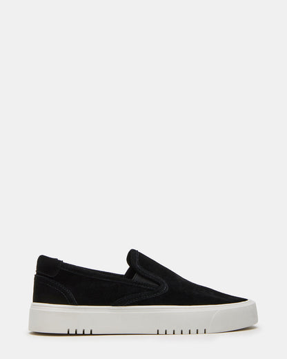 MURPHY Black Suede Low-Top Sneaker | Women's Sneakers - Steve Madden