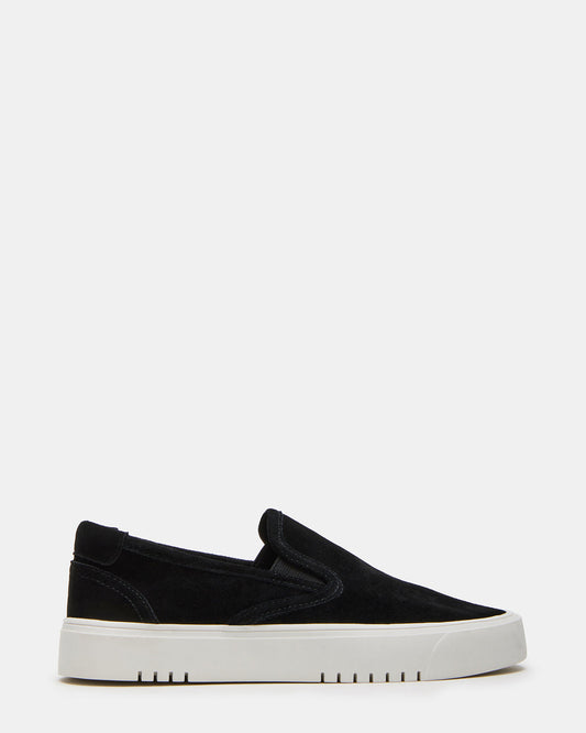 MURPHY Black Suede Low-Top Sneaker | Women's Sneakers - Steve Madden